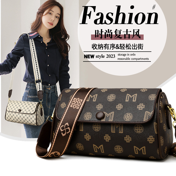 Fashionable Demi-season Retro One-shoulder Bag, Universal Shoulder Bag