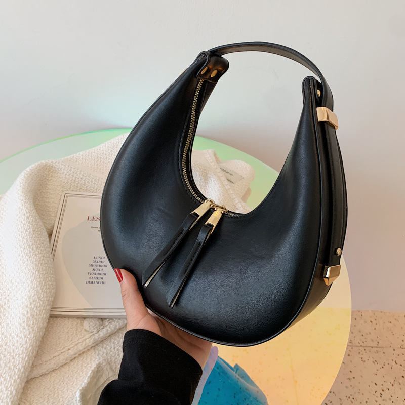 Polyurethane Fashionable Underarm Bag, Brand One-shoulder Bag, Internet Celebrity, 2023, Autumn, Trend Of Season